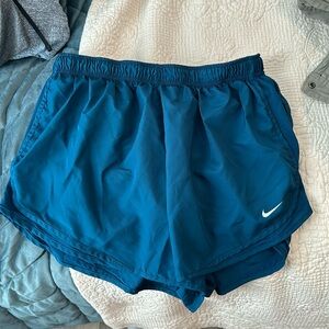Nike dri-fit shorts! Barely worn. Gorgeous blue jewel tone color.